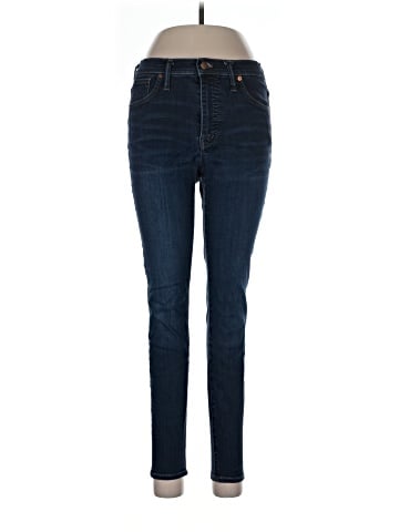 Madewell 9" Mid-Rise Skinny Jeans in Larkspur Wash: TENCEL&trade; Denim Edition (view 1)