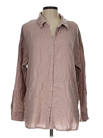 Unbranded Long Sleeve Button-Down Shirt (view 1)
