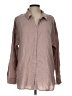 Unbranded 100% Cotton Brown Long Sleeve Button-Down Shirt Size L - photo 1
