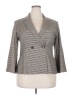 The Fold Houndstooth Gray Blazer Size 16 - photo 1