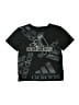 Adidas 100% Polyester Black Short Sleeve T-Shirt Size 6 - photo 1