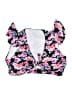 chic soul (chicsoul.com) Floral Pink Swimsuit Top Size 3X - photo 1