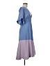 Hutch Color Block Blue Casual Dress Size M - photo 4