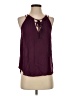 Ann Taylor LOFT 100% Polyester Burgundy Tank Top Size S - photo 1