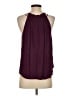 Ann Taylor LOFT 100% Polyester Burgundy Tank Top Size S - photo 2