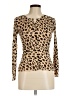 Active USA Animal Print Tan Pullover Sweater Size M - photo 1