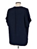 Point Sur 100% Viscose Blue 3/4 Sleeve Button-Down Shirt Size M - photo 2
