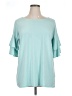 Zenana Teal Short Sleeve Top Size XL - photo 1