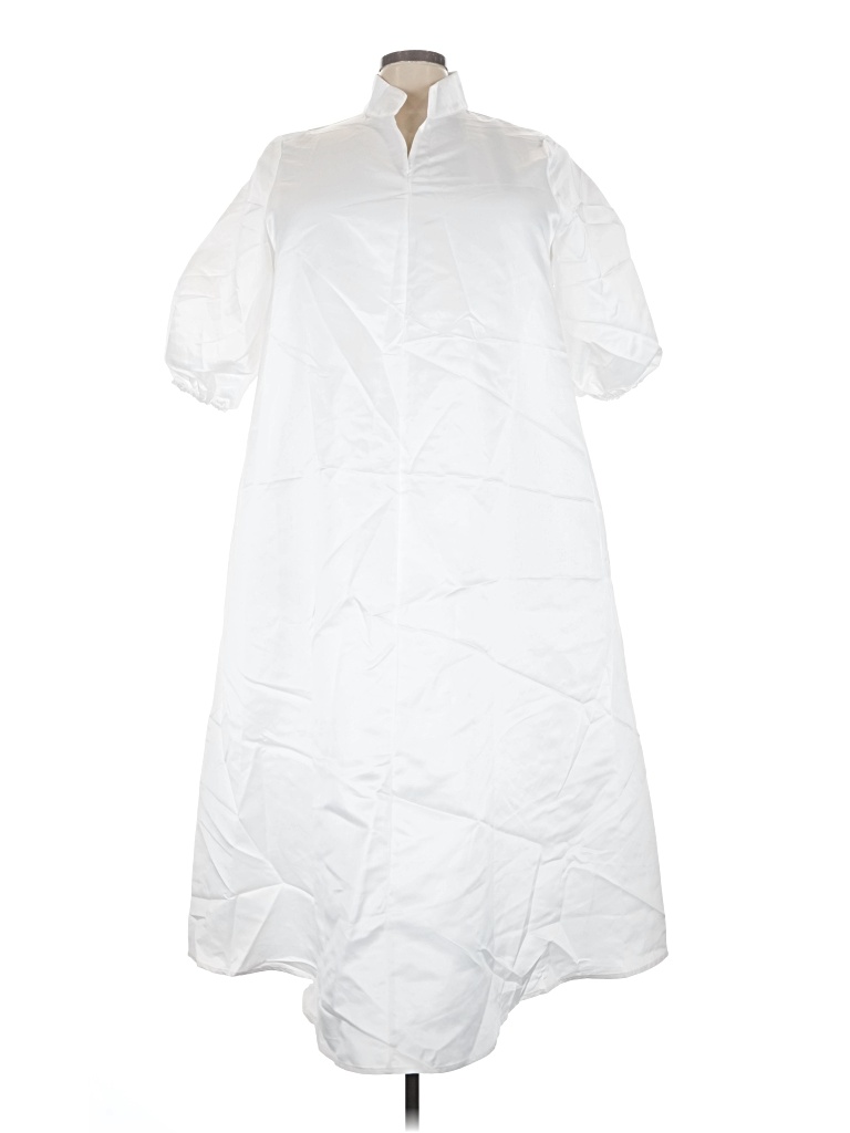 Pre-owned Shein Curve Casual Dress In White