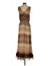 Pure Sugar 100% Polyester Chevron-herringbone Brown Casual Dress Size S (estimated) - photo 2
