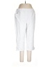 Quacker Factory Solid White Casual Pants Size L - photo 1