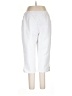 Quacker Factory Solid White Casual Pants Size L - photo 2
