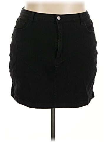 Shein Curve Denim Skirt (view 1)