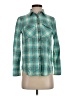 J.Crew Plaid Teal Long Sleeve Button-Down Shirt Size 2 (petite) - photo 1