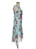 B. Smart Floral Teal Cocktail Dress Size S (estimated) - photo 4