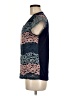 Indigo Rose Blue Teal Short Sleeve Top Size M - photo 5