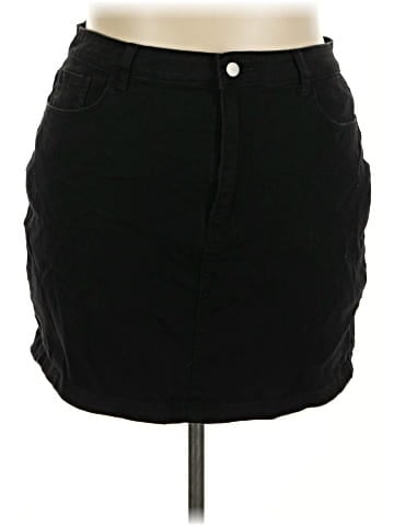 Shein Curve Denim Skirt (view 1)