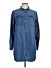 Gap Outlet 100% Lyocell Blue Long Sleeve Button-Down Shirt Size L - photo 1