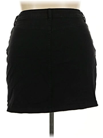 Shein Curve Denim Skirt (view 2)
