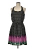 Maurices 100% Polyester Chevron-herringbone Black Casual Dress Size M - photo 1
