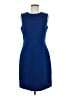 Tahari Solid Blue Cocktail Dress Size 8 - photo 1