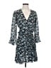 Veronica Beard 100% Silk Print Blue Cocktail Dress Size 0 - photo 1