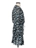 Veronica Beard 100% Silk Print Blue Cocktail Dress Size 0 - photo 4