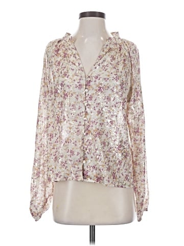 Peach Love Long Sleeve Blouse (view 1)