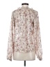 Peach Love 100% Polyester Floral Ivory Long Sleeve Blouse Size S - photo 2