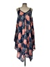 Hazel 100% Rayon Paisley Blue Casual Dress Size L - photo 1