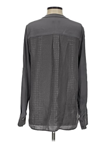 Vince. Long Sleeve Silk Top (view 2)