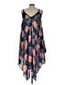 Hazel 100% Rayon Paisley Blue Casual Dress Size L - photo 2