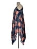 Hazel 100% Rayon Paisley Blue Casual Dress Size L - photo 5