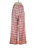 Unbranded 100% Polyester Plaid Red Casual Pants Size S - photo 2
