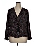 Versona 100% Polyester Black Long Sleeve Blouse Size XL - photo 1
