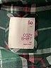 SO 100% Cotton Plaid Green Long Sleeve Button-Down Shirt Size M - photo 7