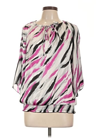 Signature by Larry Levine 3/4 Sleeve Blouse (view 1)