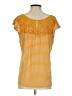 Loveappella Yellow Short Sleeve Top Size S - photo 2