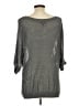 Express 100% Rayon Gray 3/4 Sleeve Top Size L - photo 2