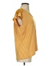 Loveappella Yellow Short Sleeve Top Size S - photo 4