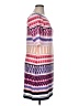 Eliza J Print Pink Casual Dress Size 14 - photo 4