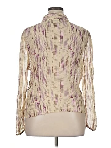 Valerie Stevens Long Sleeve Silk Top (view 2)