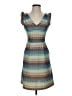 Tabitha 100% Polyester Chevron-herringbone Blue Casual Dress Size 0 - photo 1