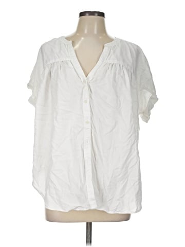 Lou & Grey for LOFT Short Sleeve Blouse (view 1)