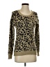 Kirra 100% Acrylic Animal Print Tan Pullover Sweater Size S - photo 1