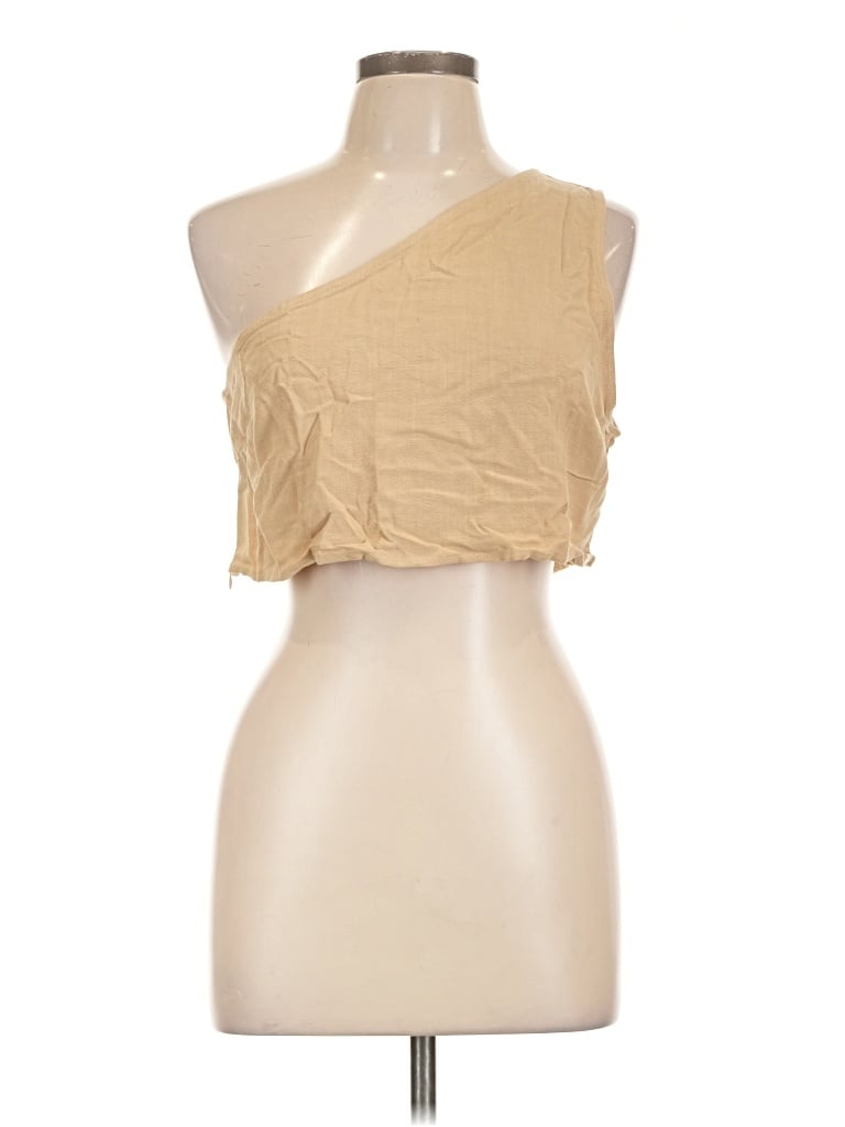 Pre-owned Shein Sleeveless Blouse In Tan