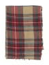 Unbranded Plaid Burgundy Tan Scarf One size - photo 2