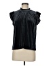 Allison Joy Blue Black Short Sleeve Blouse Size M - photo 1