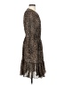 J.Crew 100% Polyester Animal Print Brown Casual Dress Size S - photo 4