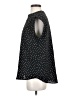 Gibson Look Polka Dots Black Short Sleeve Blouse Size S - photo 5